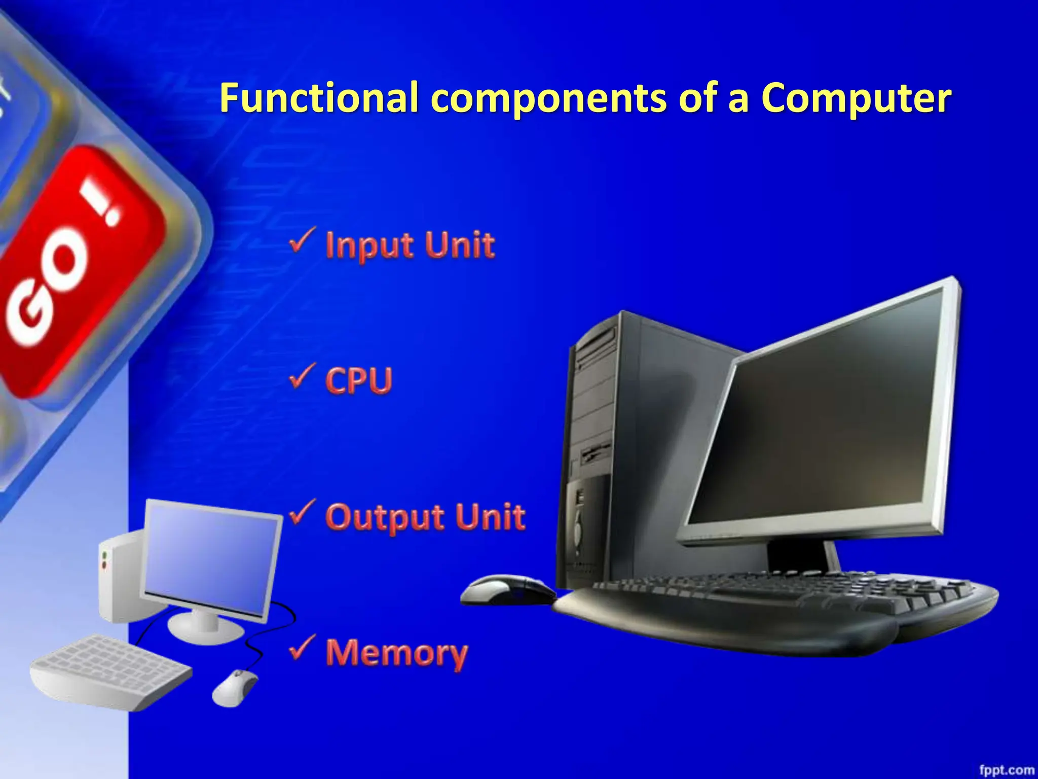 Functional components of a Computer
 