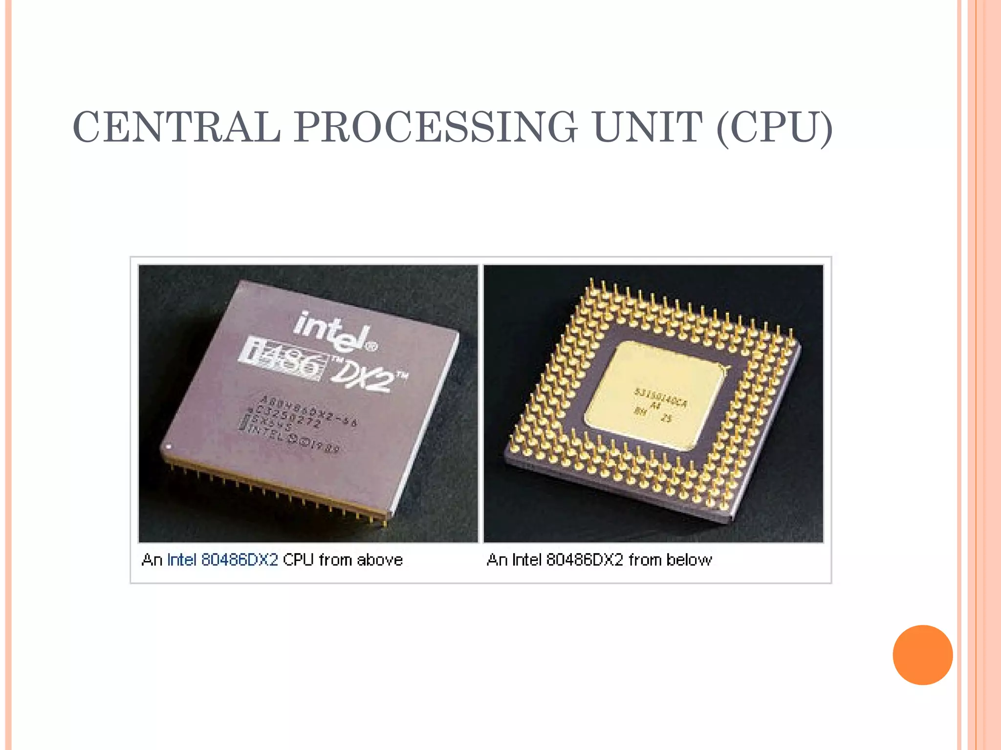 CENTRAL PROCESSING UNIT (CPU)
 