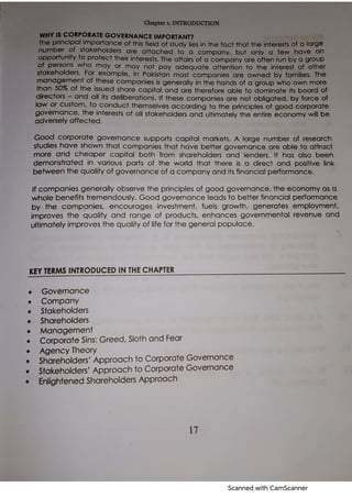 Chapter 1 Corporate Governance Pdf
