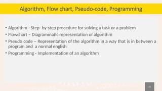 CS25C01 Computer Programming C Chapter 1 | PPTX