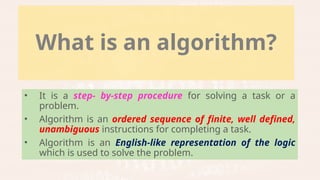 CS25C01 Computer Programming C Chapter 1 | PPTX