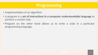 CS25C01 Computer Programming C Chapter 1 | PPTX