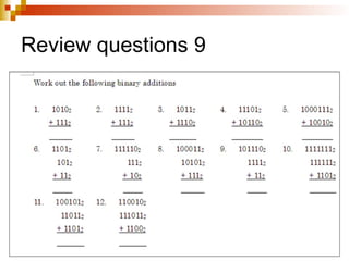 Review questions 9
 