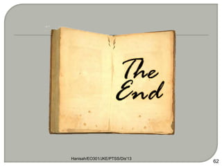 Hanisah/EO301/JKE/PTSS/Dis'13
62
 