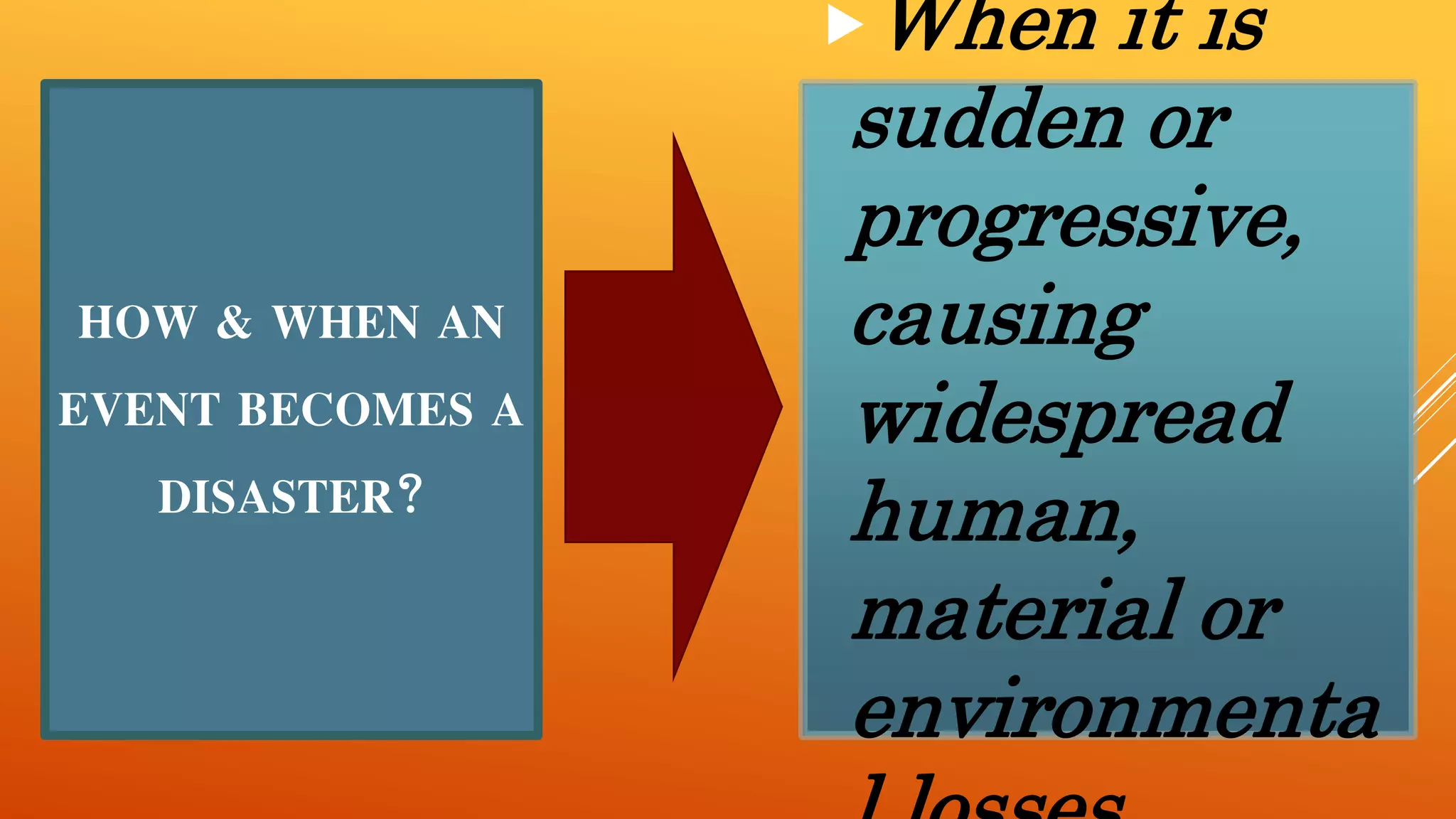 Chapter 1 (disaster & disaster risk) | PPTX