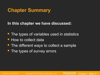 Chapter 1 - Defining and collecting data | PPT