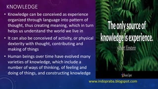 Epistemological Bases of Education | PPTX