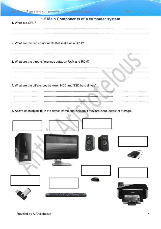 0417 IGCSE ICT Chapter 1 Exercises