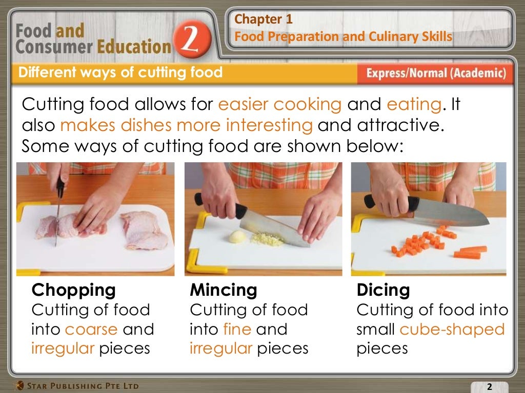 Chapter 1 Food Preparation and Culinary Skills