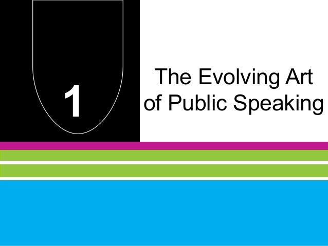 Chapter 1 Getting Started The Evolving Art Of Public Speaking - 