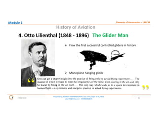 Ch1: History of Aviation - Elements of Aeronautics | PDF
