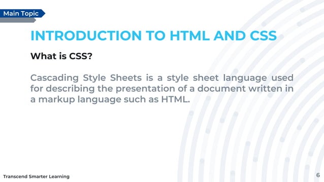 CHAPTER 1_ HTML and CSS Introduction Module | PPTX | Web Design and ...