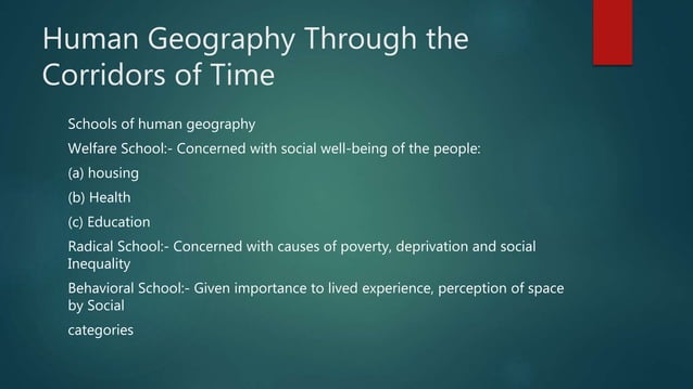 Chapter 1 human geography nature and scope | PPTX | Geography | Science