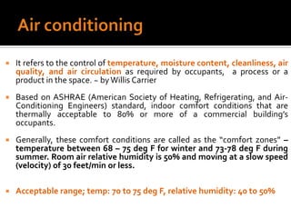 Chapter 1 hvac | PPTX