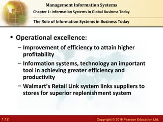 Chapter 01 Information systems in global business today | PDF