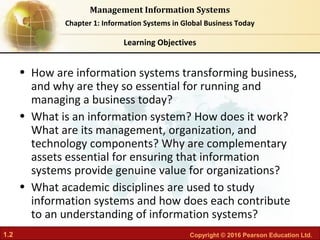 Chapter 01 Information systems in global business today | PDF