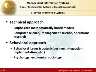 Chapter 01 Information systems in global business today | PDF
