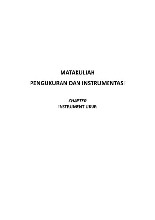 STANDAR UNTUK PENGUKURAN TEKNIK MESIN DAN INSTRUMENTASI 3 | PDF