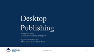 Chapter 1 Introduction of desktop publishing | PDF