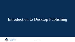 Chapter 1 Introduction of desktop publishing | PDF