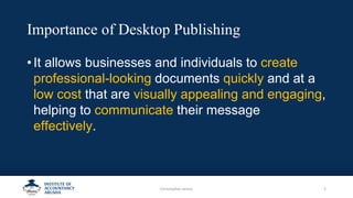 Chapter 1 Introduction of desktop publishing | PDF