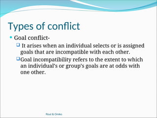 Goal Incompatibility Chapter 1 Introduction . (1).ppttu conflit | PPT