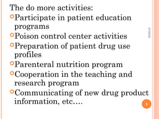 chapter 1 introduction to hospital pharmacy basic definition | PPT