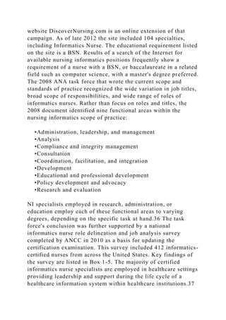 Chapter 1 Introduction The Evolution of Health InformaticsRamon.docx