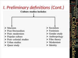 Cultural Science Definition Chapter 1 Introduction to Cultural Studies.pptx