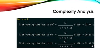 Complexity Analysis
 