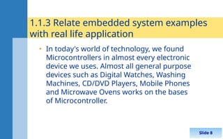 Embedded Microcontrollers Examples Comprehensive Introduction to Embedded Systems and Microcontrollers | PPT