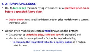 Underlying Instrument Introduction|FinancialModeling&Valuation | PPTX