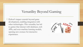 CHAPTER 1 INTRODUCTION TO GAME PROGRAMMING AND PYTHON.pptx