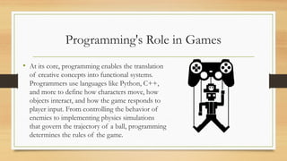 CHAPTER 1 INTRODUCTION TO GAME PROGRAMMING AND PYTHON.pptx