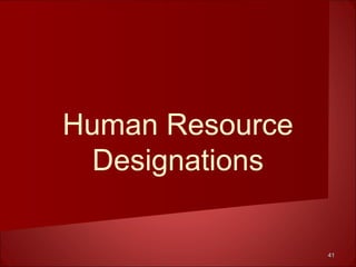 4141
Human Resource
Designations
 