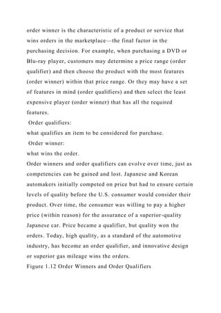 Order Qualifiers Example Chapter 1 Introduction to Operations and Supply Chain Management.docx