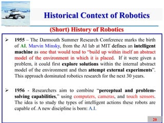 Chapter 1 Introduction to Robotics.pdfHistorical context of robotics ...