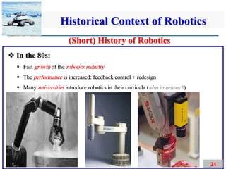 Chapter 1 Introduction to Robotics.pdfHistorical context of robotics ...