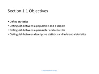 Chapter 1 introduction to statistics | PDF