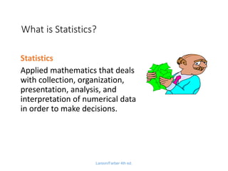 Chapter 1 introduction to statistics | PDF