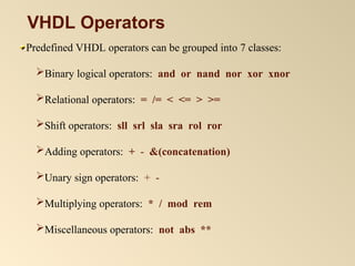 Chapter1 Introduction to VHDL.pptkjcbDWLCBKASDJBC | PPT