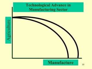 20
Agriculture
Manufacture
Technological Advance in
Manufacturing Sector
 