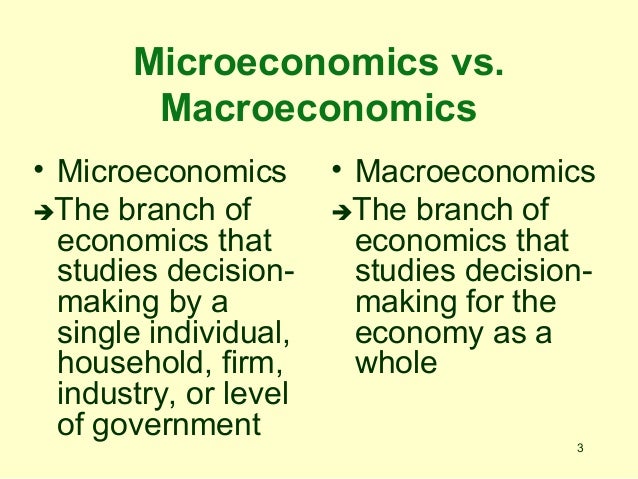 micro vs macro economics micro vs macro economics