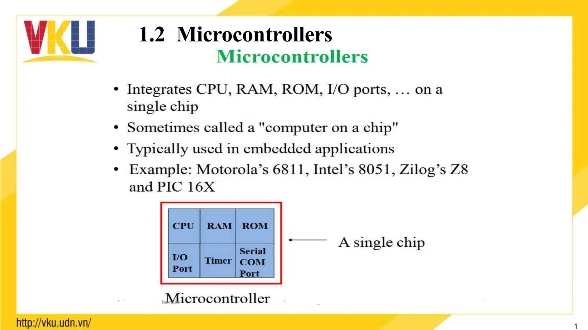 1.2 Microcontrollers
1
 