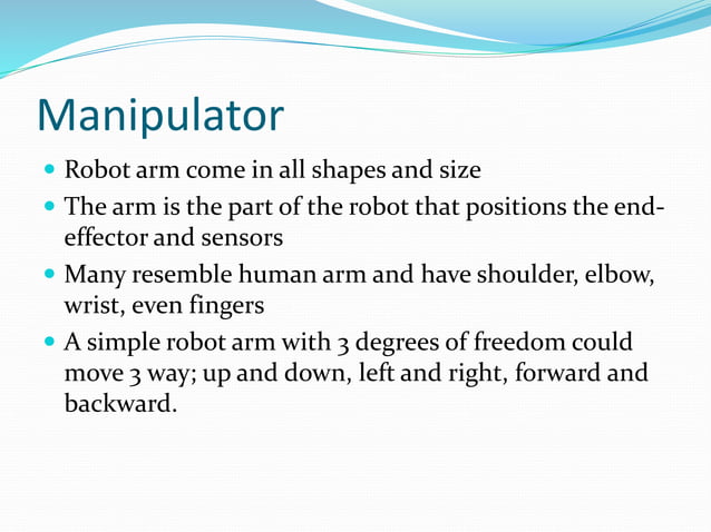Chapter 1 Intro to industrial robot automation | PPTX
