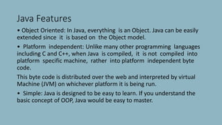 Chapter 1 java | PPTX