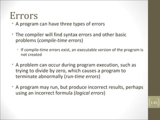 Chapter 1 java | PPT