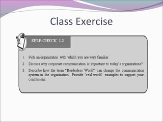 Class Exercise
 