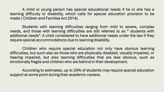 Understanding Learners with Additional Needs: Concepts, Causes, and ...