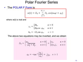 Polar Inverted Orthogonal Representation, Fourier Series and Power Spectra | PDF